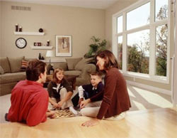 Family in Living Room